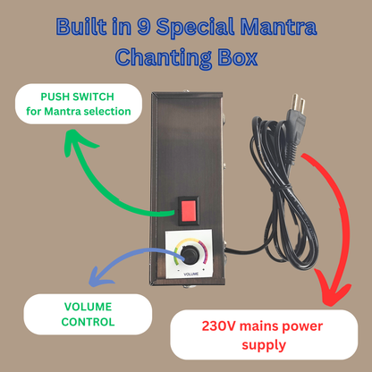 MEPS Bhakti Devotional Music Player Gayatri Mantra/Maha Mrityunjaya Mantra/ Dhanvantari Mantra Chanting Repeater Player (Made in India)