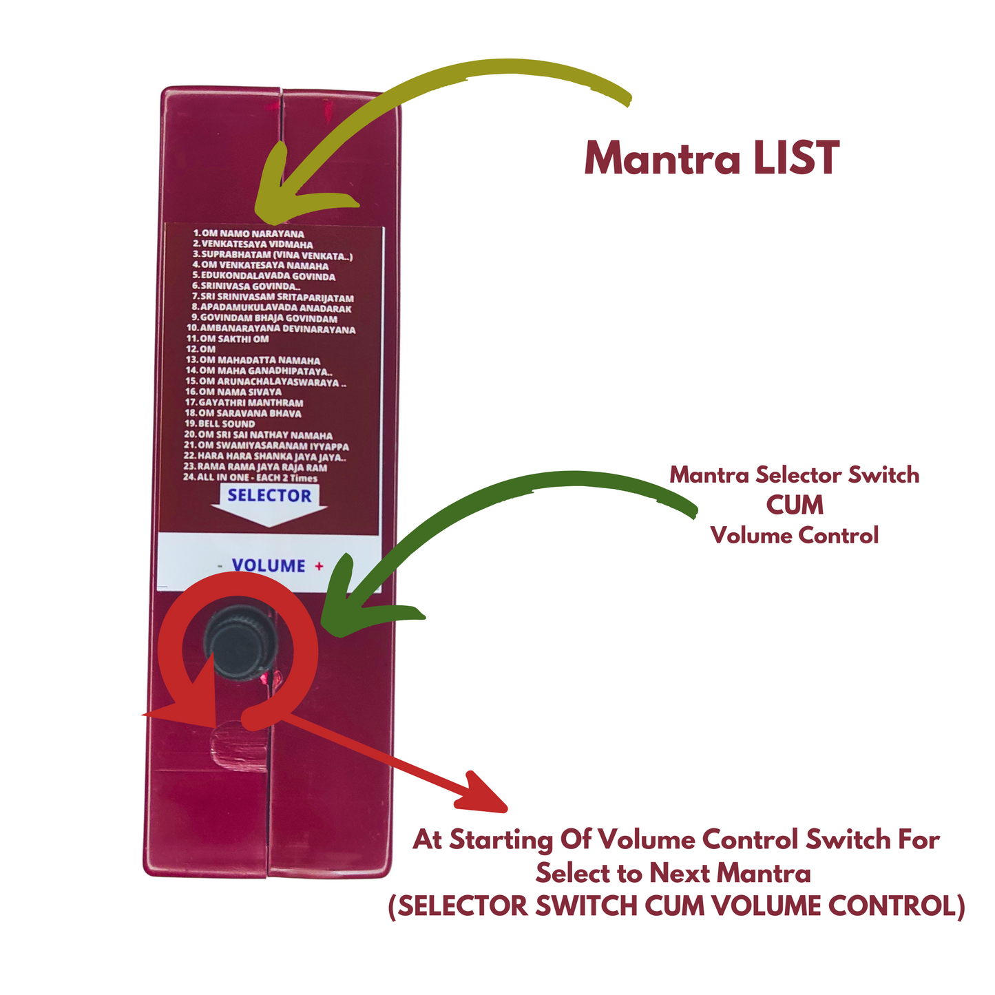 MEPS 24 in 1 mantra chanting box -ABS